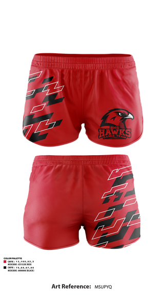 Track Shorts, BHS Hawks Dance Team, Spirit Store, Teamtime, Team time, sublimation, custom sports apparel, team uniforms, spirit wear, spiritwear, sports uniforms, custom shirts, team store, custom team store, fundraiser sports, apparel fundraiser