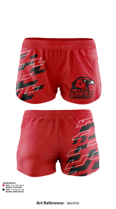 BHS Hawks Dance Team 44132448 Track Shorts - 1