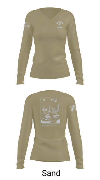 Womens Long Sleeve Vneck Shirt, Columbus Division of Police- 8C Company, , Teamtime, Team time, sublimation, custom sports apparel, team uniforms, spirit wear, spiritwear, sports uniforms, custom shirts, team store, custom team store, fundraiser sports, apparel fundraiser