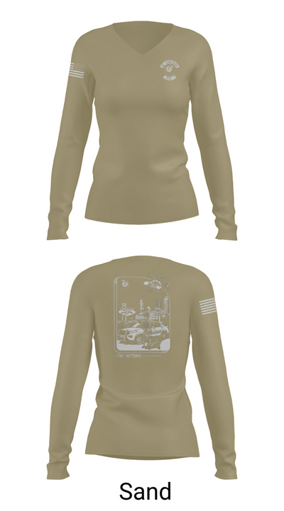 Columbus Division of Police- 8C Company 60108409 Women's Long Sleeve V-neck Shirt - 92