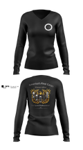 I Corps Warrant Officer Women's Long Sleeve V-neck Shirt - 7