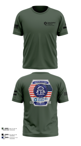 Short Sleeve Performance Shirt, GMR Georgia Honor Guard, EMS/EMT, Teamtime, Team time, sublimation, custom sports apparel, team uniforms, spirit wear, spiritwear, sports uniforms, custom shirts, team store, custom team store, fundraiser sports, apparel fundraiser