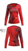 BigRed Store Women's Long Sleeve V-neck Shirt - 3