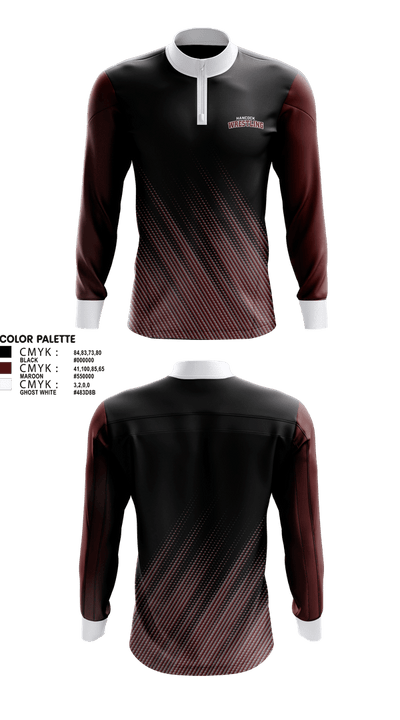 Hancock Wrestling 57405876 Quarter Zip Jacket - 1