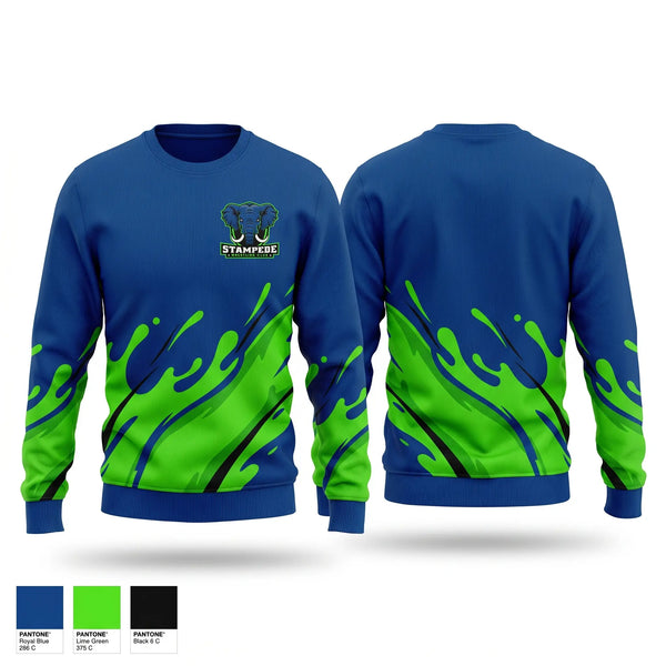 Crew Neck Sweatshirt, Stampede, Wrestling, Teamtime, Team time, sublimation, custom sports apparel, team uniforms, spirit wear, spiritwear, sports uniforms, custom shirts, team store, custom team store, fundraiser sports, apparel fundraiser
