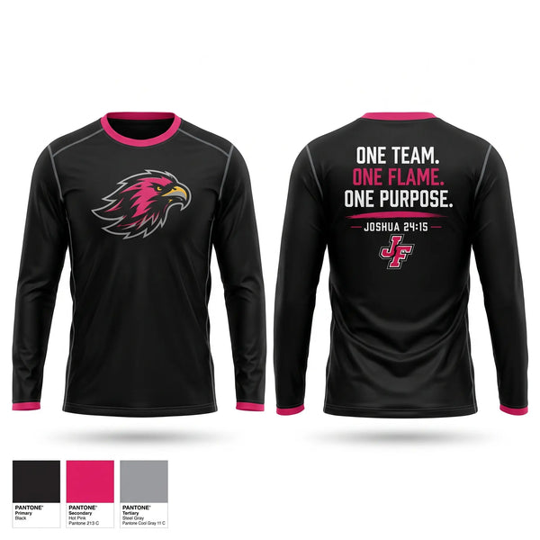 Long Sleeve Performance Shirt, JoCo Firebirds, Softball, Teamtime, Team time, sublimation, custom sports apparel, team uniforms, spirit wear, spiritwear, sports uniforms, custom shirts, team store, custom team store, fundraiser sports, apparel fundraiser