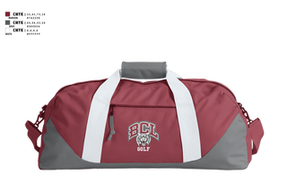 Duffle Bag, Bishop Conaty - Our Lady of Loretto Golf, Golf, Teamtime, Team time, sublimation, custom sports apparel, team uniforms, spirit wear, spiritwear, sports uniforms, custom shirts, team store, custom team store, fundraiser sports, apparel fundraiser