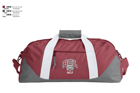 Duffle Bag, Bishop Conaty - Our Lady of Loretto Golf, Golf, Teamtime, Team time, sublimation, custom sports apparel, team uniforms, spirit wear, spiritwear, sports uniforms, custom shirts, team store, custom team store, fundraiser sports, apparel fundraiser
