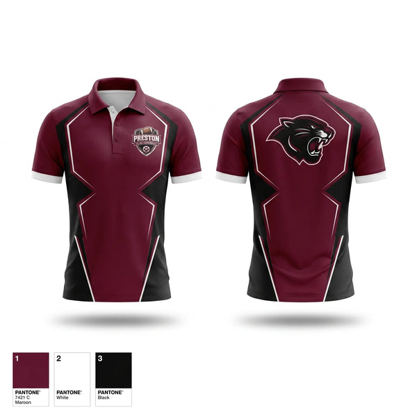Short Sleeve Performance Polo, Preston Panthers, , Teamtime, Team time, sublimation, custom sports apparel, team uniforms, spirit wear, spiritwear, sports uniforms, custom shirts, team store, custom team store, fundraiser sports, apparel fundraiser