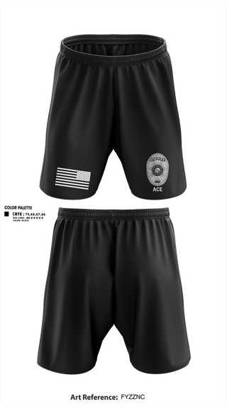 Athletic Shorts With Pockets, ACE, Police, Teamtime, Team time, sublimation, custom sports apparel, team uniforms, spirit wear, spiritwear, sports uniforms, custom shirts, team store, custom team store, fundraiser sports, apparel fundraiser