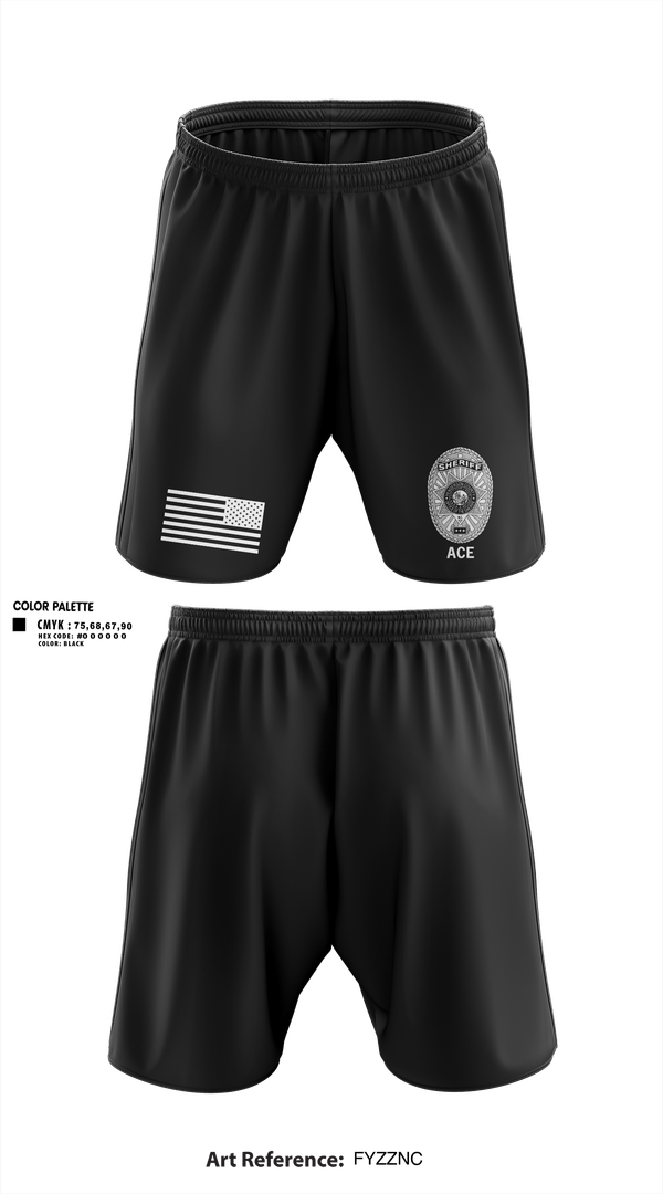 Athletic Shorts With Pockets, ACE, Police, Teamtime, Team time, sublimation, custom sports apparel, team uniforms, spirit wear, spiritwear, sports uniforms, custom shirts, team store, custom team store, fundraiser sports, apparel fundraiser