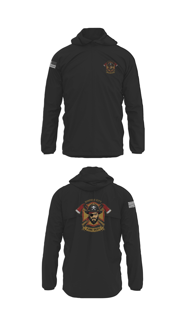 Windbreaker, Winfield, Fire Department, Teamtime, Team time, sublimation, custom sports apparel, team uniforms, spirit wear, spiritwear, sports uniforms, custom shirts, team store, custom team store, fundraiser sports, apparel fundraiser