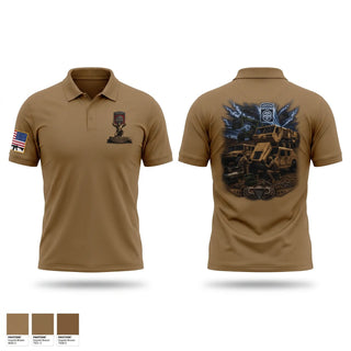 Short Sleeve Performance Polo, 189th DSSB A.CO, Army, Teamtime, Team time, sublimation, custom sports apparel, team uniforms, spirit wear, spiritwear, sports uniforms, custom shirts, team store, custom team store, fundraiser sports, apparel fundraiser