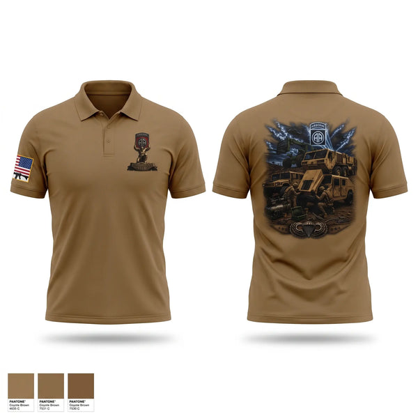 Short Sleeve Performance Polo, 189th DSSB A.CO, Army, Teamtime, Team time, sublimation, custom sports apparel, team uniforms, spirit wear, spiritwear, sports uniforms, custom shirts, team store, custom team store, fundraiser sports, apparel fundraiser
