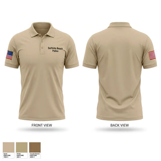 Short Sleeve Performance Polo, Surfside Beach Police, Police, Teamtime, Team time, sublimation, custom sports apparel, team uniforms, spirit wear, spiritwear, sports uniforms, custom shirts, team store, custom team store, fundraiser sports, apparel fundraiser