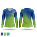 Whidbey Island Vipers 44224455 Women's Long Sleeve V-neck Shirt - 1