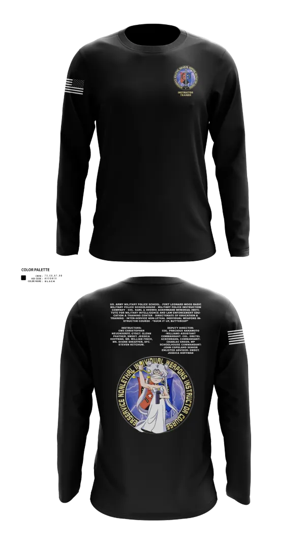 Long Sleeve Performance Shirt, Fort Leonard Wood Basic Military Police Schoolhouse Instructors & Faculty, , Teamtime, Team time, sublimation, custom sports apparel, team uniforms, spirit wear, spiritwear, sports uniforms, custom shirts, team store, custom team store, fundraiser sports, apparel fundraiser