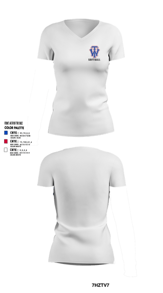 Womens Short Sleeve Vneck Shirt, W.I.T., Softball, Teamtime, Team time, sublimation, custom sports apparel, team uniforms, spirit wear, spiritwear, sports uniforms, custom shirts, team store, custom team store, fundraiser sports, apparel fundraiser