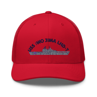 USS IWO JIMA LHD7 FRG Retro Trucker Hat | Yupoong 6606