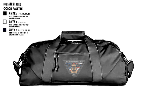 Gear Bag, Crenshaw Police Department, Police, Teamtime, Team time, sublimation, custom sports apparel, team uniforms, spirit wear, spiritwear, sports uniforms, custom shirts, team store, custom team store, fundraiser sports, apparel fundraiser