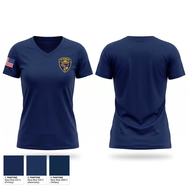 Womens Short Sleeve Vneck Shirt, Wpd, Police, Teamtime, Team time, sublimation, custom sports apparel, team uniforms, spirit wear, spiritwear, sports uniforms, custom shirts, team store, custom team store, fundraiser sports, apparel fundraiser