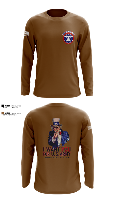 US Army I Want You 76454793 Long Sleeve Performance Shirt 1