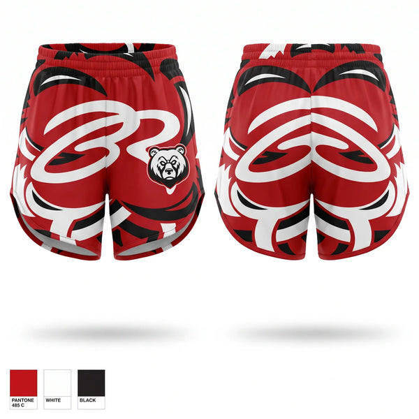 Womens Shorts, Bears, , Teamtime, Team time, sublimation, custom sports apparel, team uniforms, spirit wear, spiritwear, sports uniforms, custom shirts, team store, custom team store, fundraiser sports, apparel fundraiser