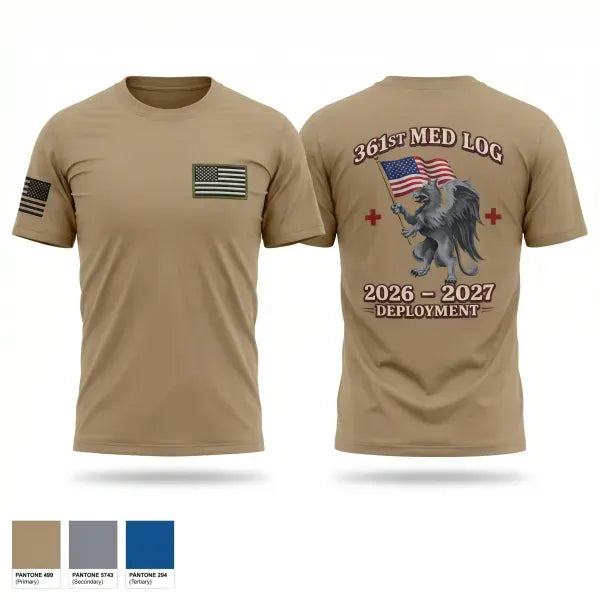 Old School Cotton Feel Shirt, 361 med log, Army, Teamtime, Team time, sublimation, custom sports apparel, team uniforms, spirit wear, spiritwear, sports uniforms, custom shirts, team store, custom team store, fundraiser sports, apparel fundraiser