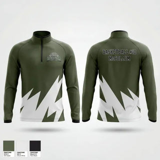 Quarter Zip Jacket, Reeths- puffer rockets, Men's Basketball, Teamtime, Team time, sublimation, custom sports apparel, team uniforms, spirit wear, spiritwear, sports uniforms, custom shirts, team store, custom team store, fundraiser sports, apparel fundraiser