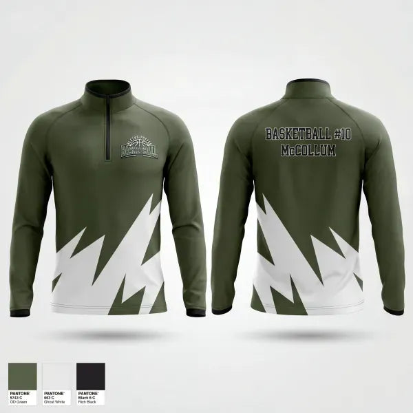 Quarter Zip Jacket, Reeths- puffer rockets, Men's Basketball, Teamtime, Team time, sublimation, custom sports apparel, team uniforms, spirit wear, spiritwear, sports uniforms, custom shirts, team store, custom team store, fundraiser sports, apparel fundraiser