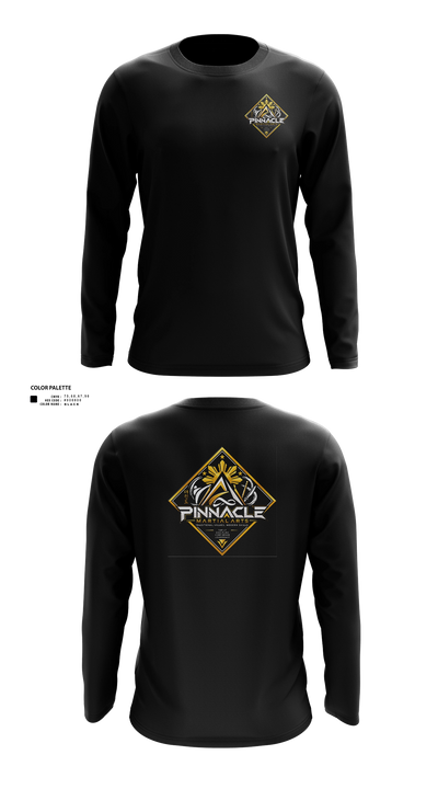 Pinnacle Martial Arts 28485454 Long Sleeve Performance Shirt - 110