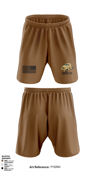 319th TC 85410339 Athletic Shorts With Pockets - 1