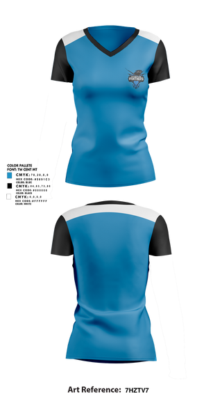 Womens Short Sleeve Vneck Shirt, Cramerton Panthers Football and Cheer, , Teamtime, Team time, sublimation, custom sports apparel, team uniforms, spirit wear, spiritwear, sports uniforms, custom shirts, team store, custom team store, fundraiser sports, apparel fundraiser