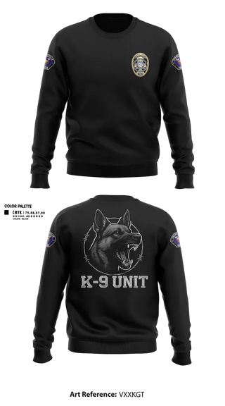 Crew Neck Sweatshirt, Farmersville PD, Police, Teamtime, Team time, sublimation, custom sports apparel, team uniforms, spirit wear, spiritwear, sports uniforms, custom shirts, team store, custom team store, fundraiser sports, apparel fundraiser