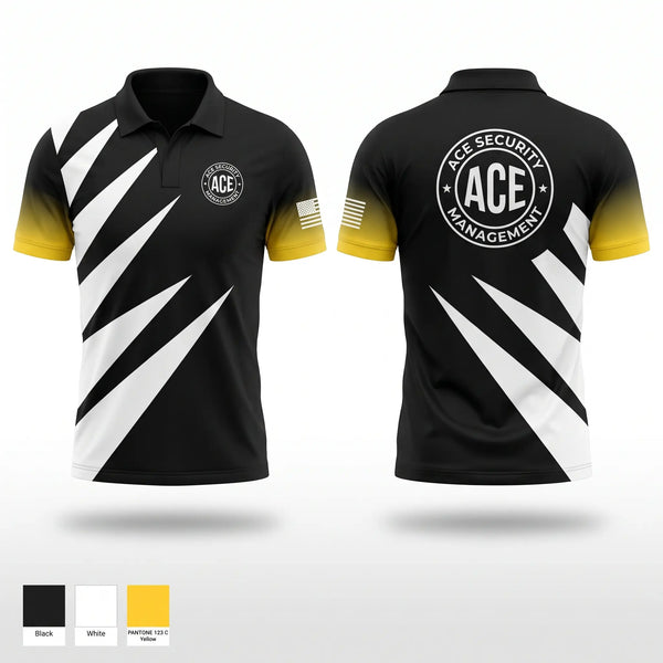 Short Sleeve Performance Polo, ACE Security Management, , Teamtime, Team time, sublimation, custom sports apparel, team uniforms, spirit wear, spiritwear, sports uniforms, custom shirts, team store, custom team store, fundraiser sports, apparel fundraiser