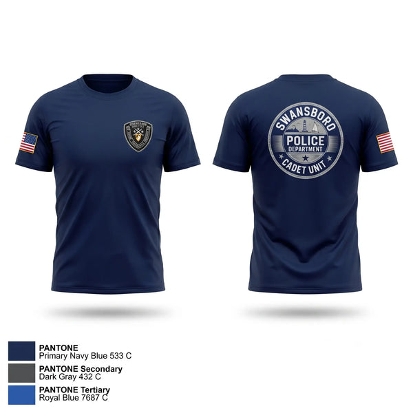 Short Sleeve Performance Shirt, Swansboro police cadets, Police, Teamtime, Team time, sublimation, custom sports apparel, team uniforms, spirit wear, spiritwear, sports uniforms, custom shirts, team store, custom team store, fundraiser sports, apparel fundraiser