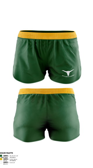 Womens Shorts, Battle Mountain Longhorns, Wrestling, Teamtime, Team time, sublimation, custom sports apparel, team uniforms, spirit wear, spiritwear, sports uniforms, custom shirts, team store, custom team store, fundraiser sports, apparel fundraiser