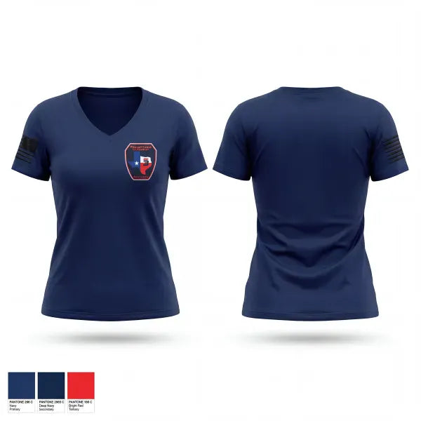 Womens Short Sleeve Vneck Shirt, Pleasant Grove, Fire Department, Teamtime, Team time, sublimation, custom sports apparel, team uniforms, spirit wear, spiritwear, sports uniforms, custom shirts, team store, custom team store, fundraiser sports, apparel fundraiser