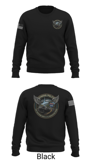Crew Neck Sweatshirt, Kenova Police Department, Police, Teamtime, Team time, sublimation, custom sports apparel, team uniforms, spirit wear, spiritwear, sports uniforms, custom shirts, team store, custom team store, fundraiser sports, apparel fundraiser