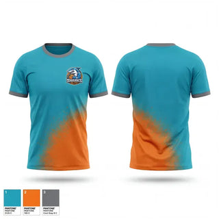 Old School Cotton Feel Shirt, Sharks Elite, Men's Basketball, Teamtime, Team time, sublimation, custom sports apparel, team uniforms, spirit wear, spiritwear, sports uniforms, custom shirts, team store, custom team store, fundraiser sports, apparel fundraiser