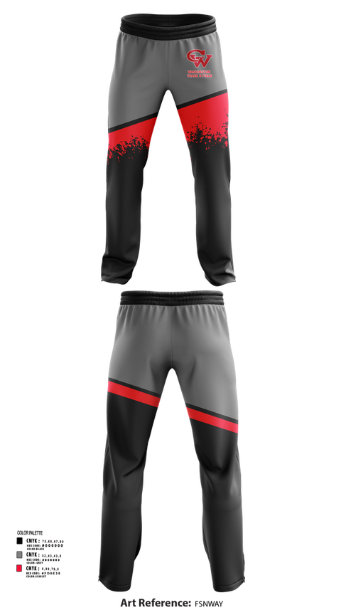 Sweatpants, Washington Track & Field, Track & Field, Teamtime, Team time, sublimation, custom sports apparel, team uniforms, spirit wear, spiritwear, sports uniforms, custom shirts, team store, custom team store, fundraiser sports, apparel fundraiser
