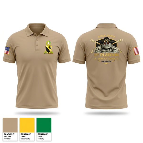 Short Sleeve Performance Polo, 1/124, Army, Teamtime, Team time, sublimation, custom sports apparel, team uniforms, spirit wear, spiritwear, sports uniforms, custom shirts, team store, custom team store, fundraiser sports, apparel fundraiser