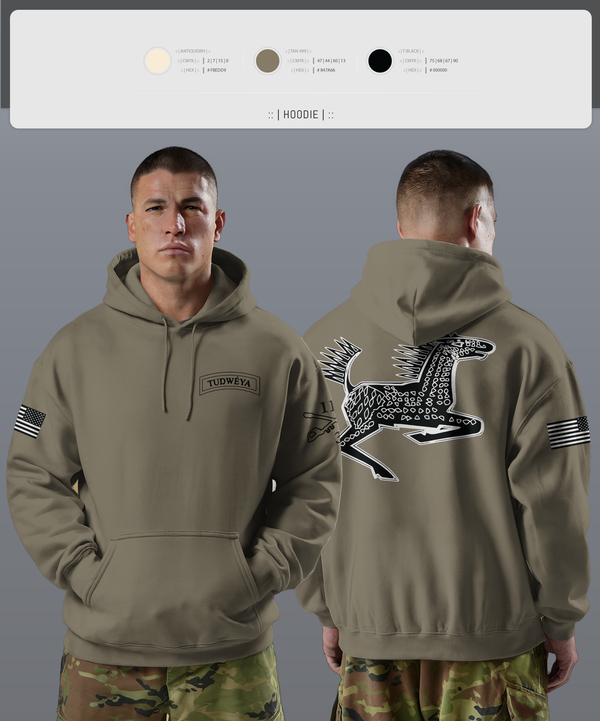 Hoodie, DET 1 HHC 3-116 CAV, Army, Teamtime, Team time, sublimation, custom sports apparel, team uniforms, spirit wear, spiritwear, sports uniforms, custom shirts, team store, custom team store, fundraiser sports, apparel fundraiser