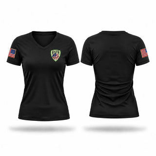 Womens Short Sleeve Vneck Shirt, Green River Fire Department, Fire Department, Teamtime, Team time, sublimation, custom sports apparel, team uniforms, spirit wear, spiritwear, sports uniforms, custom shirts, team store, custom team store, fundraiser sports, apparel fundraiser