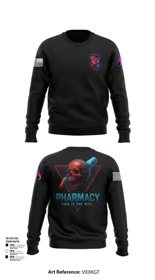 Crew Neck Sweatshirt, C co Pharmacy, , Teamtime, Team time, sublimation, custom sports apparel, team uniforms, spirit wear, spiritwear, sports uniforms, custom shirts, team store, custom team store, fundraiser sports, apparel fundraiser