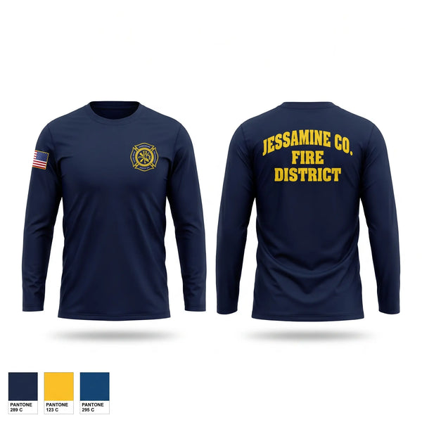 Long Sleeve Performance Shirt, Jessamine county fire, Fire Department, Teamtime, Team time, sublimation, custom sports apparel, team uniforms, spirit wear, spiritwear, sports uniforms, custom shirts, team store, custom team store, fundraiser sports, apparel fundraiser