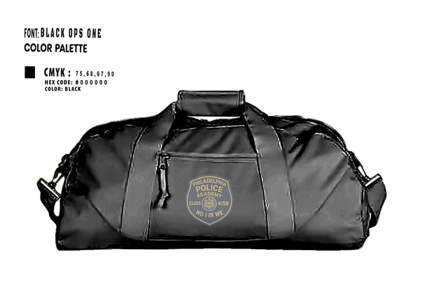 Duffle Bag, Philadelphia Police, , Teamtime, Team time, sublimation, custom sports apparel, team uniforms, spirit wear, spiritwear, sports uniforms, custom shirts, team store, custom team store, fundraiser sports, apparel fundraiser