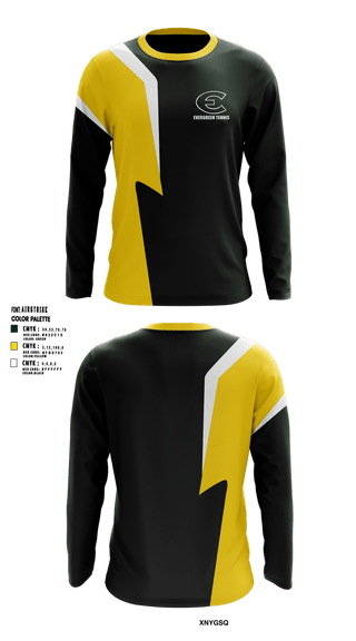 Long Sleeve Performance Shirt, Evergreen High School Tennis, Tennis, Teamtime, Team time, sublimation, custom sports apparel, team uniforms, spirit wear, spiritwear, sports uniforms, custom shirts, team store, custom team store, fundraiser sports, apparel fundraiser