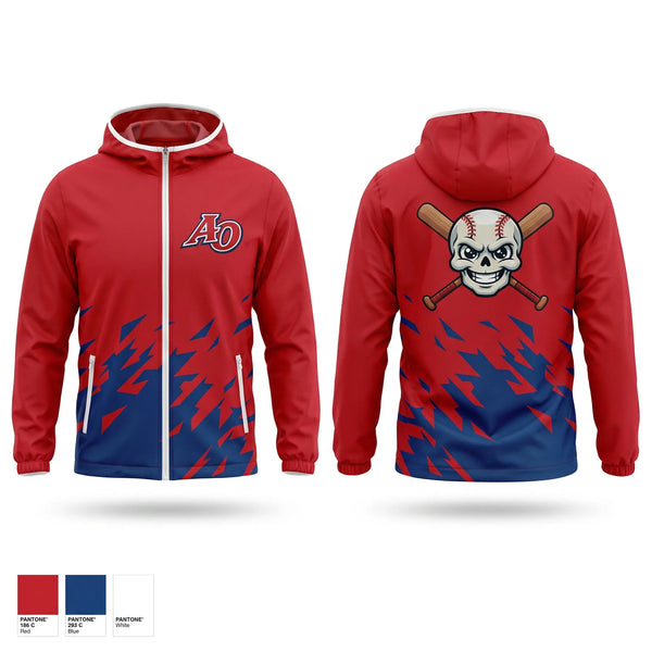 Windbreaker, Amador Outlaws, Baseball, Teamtime, Team time, sublimation, custom sports apparel, team uniforms, spirit wear, spiritwear, sports uniforms, custom shirts, team store, custom team store, fundraiser sports, apparel fundraiser