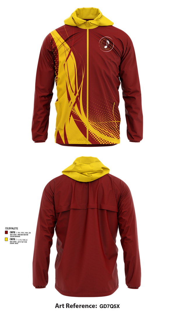 Windbreaker, South Stokes Saura Band, Spirit Store, Teamtime, Team time, sublimation, custom sports apparel, team uniforms, spirit wear, spiritwear, sports uniforms, custom shirts, team store, custom team store, fundraiser sports, apparel fundraiser